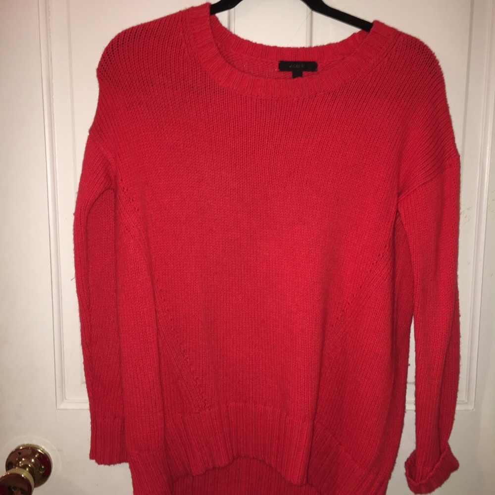 J Crew orange sweater